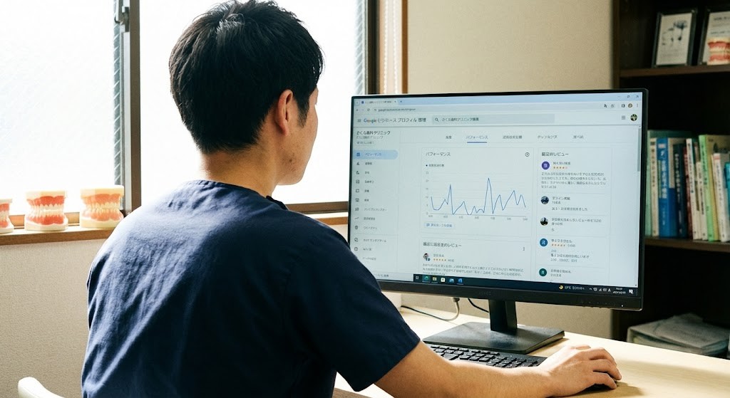 Googleビジネスプロフィールの管理画面イメージ