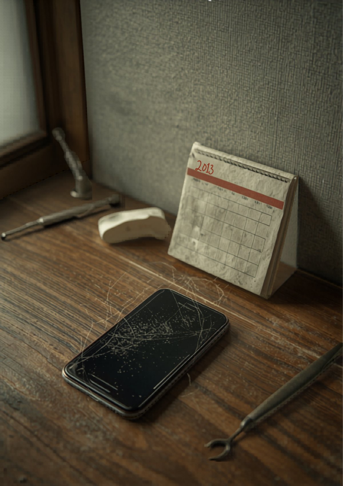 放置されたデスクとカレンダー - 更新が止まったSNS運用のイメージ