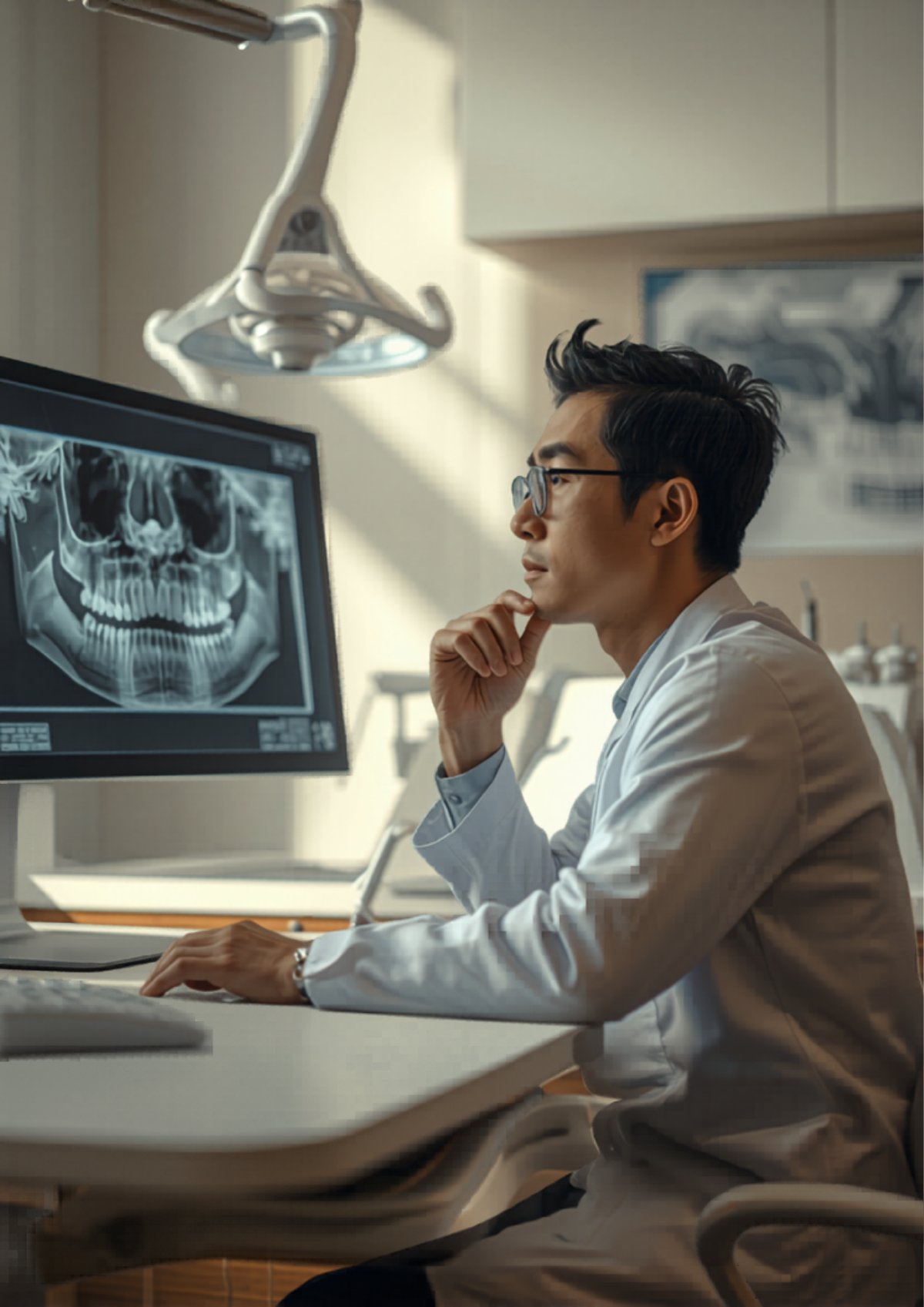 難しい医療文書を読んで困惑する患者のイメージ