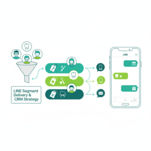歯科医院のLINEセグメント配信の活用法 - 患者属性別の配信イメージ