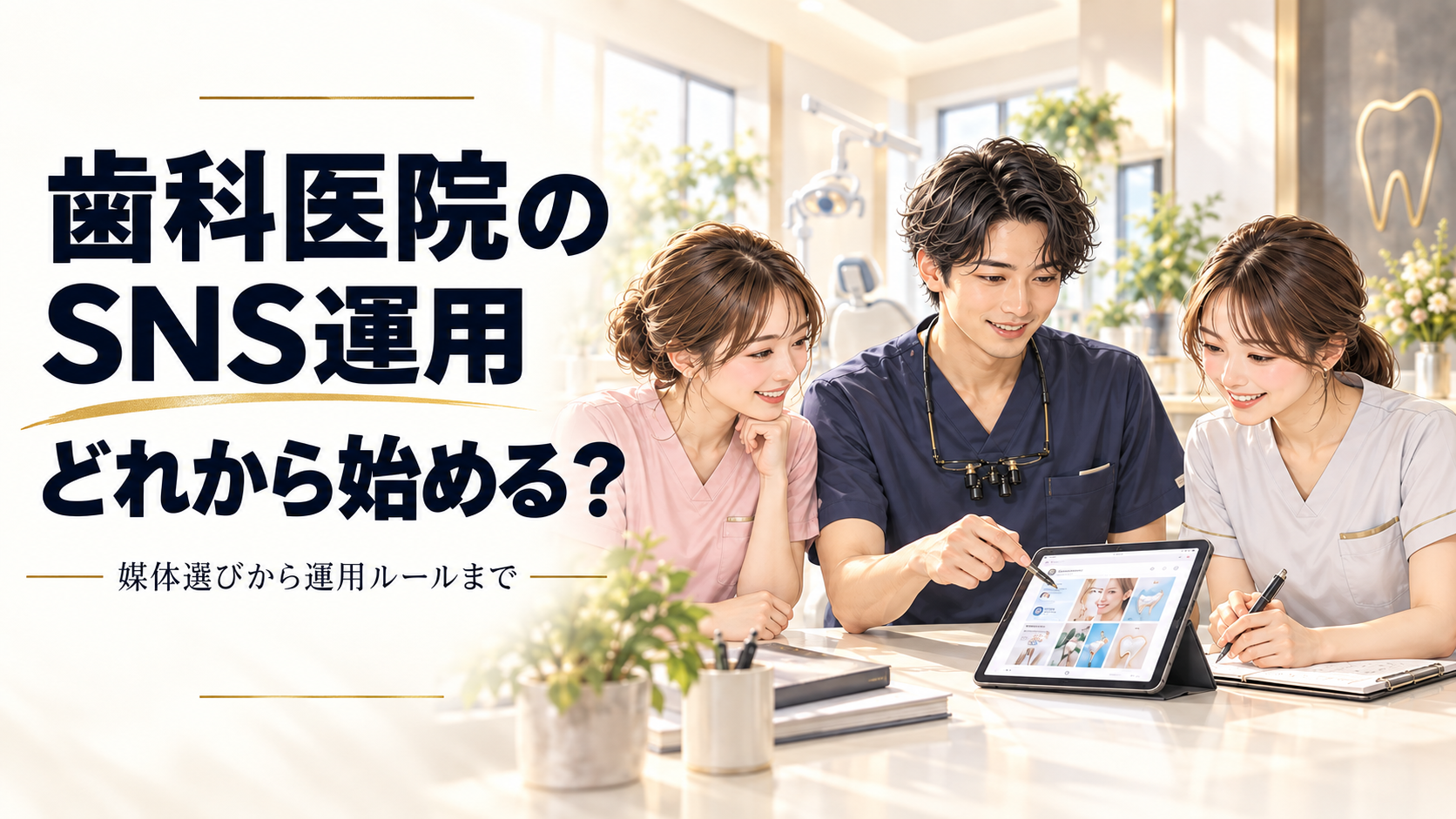 歯科医院のSNS運用 どれから始める？ 媒体選びから運用ルールまで
