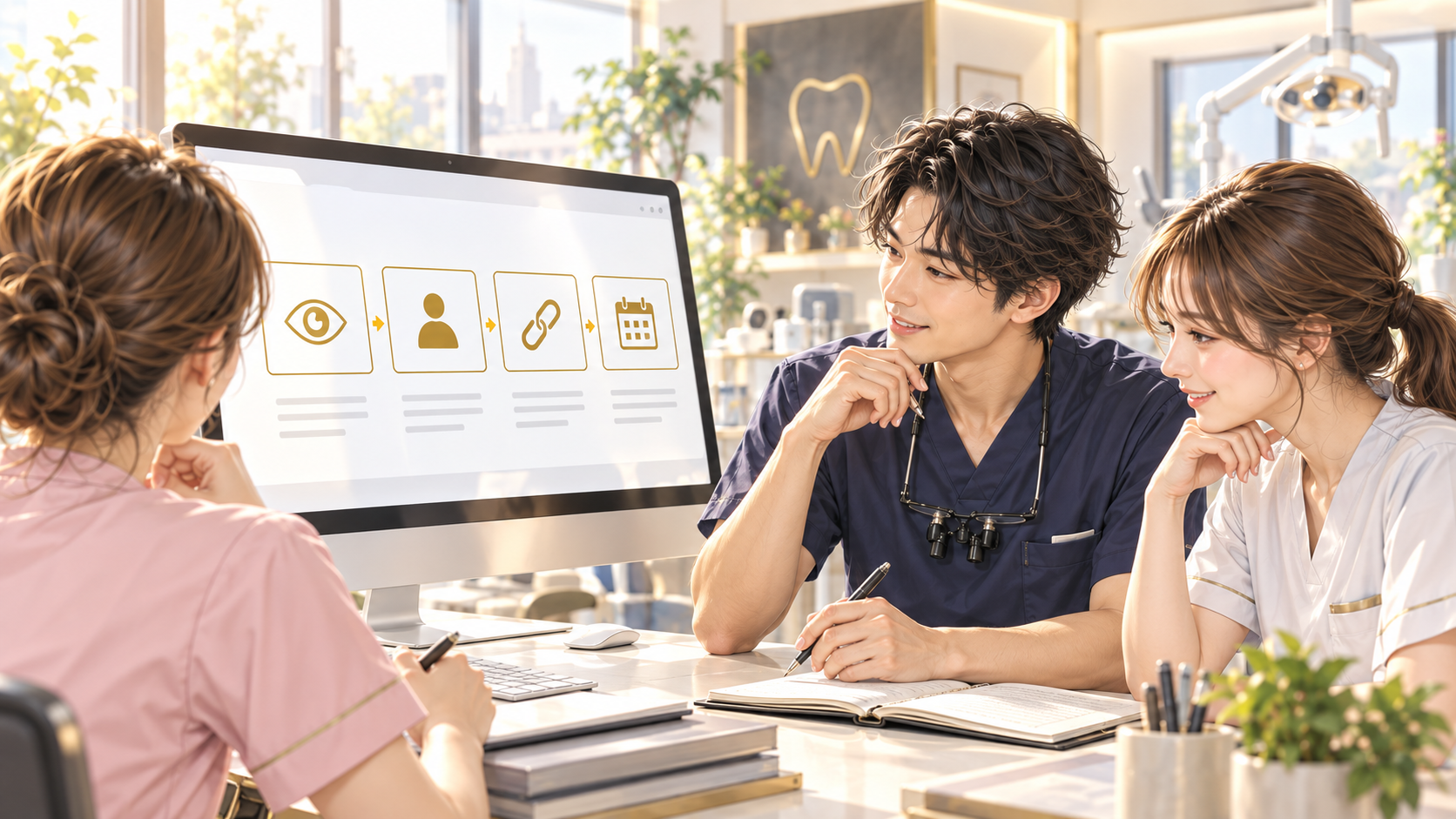 閲覧から問い合わせまで段階ごとに振り返る