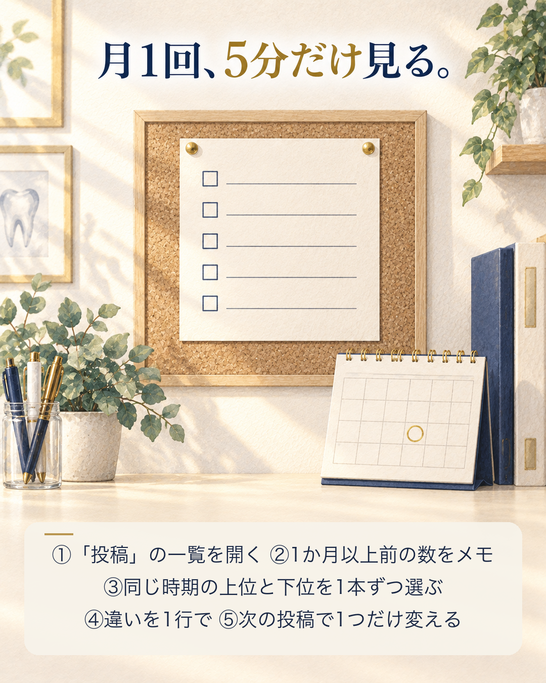投稿の表示回数を月1回5分で見る手順