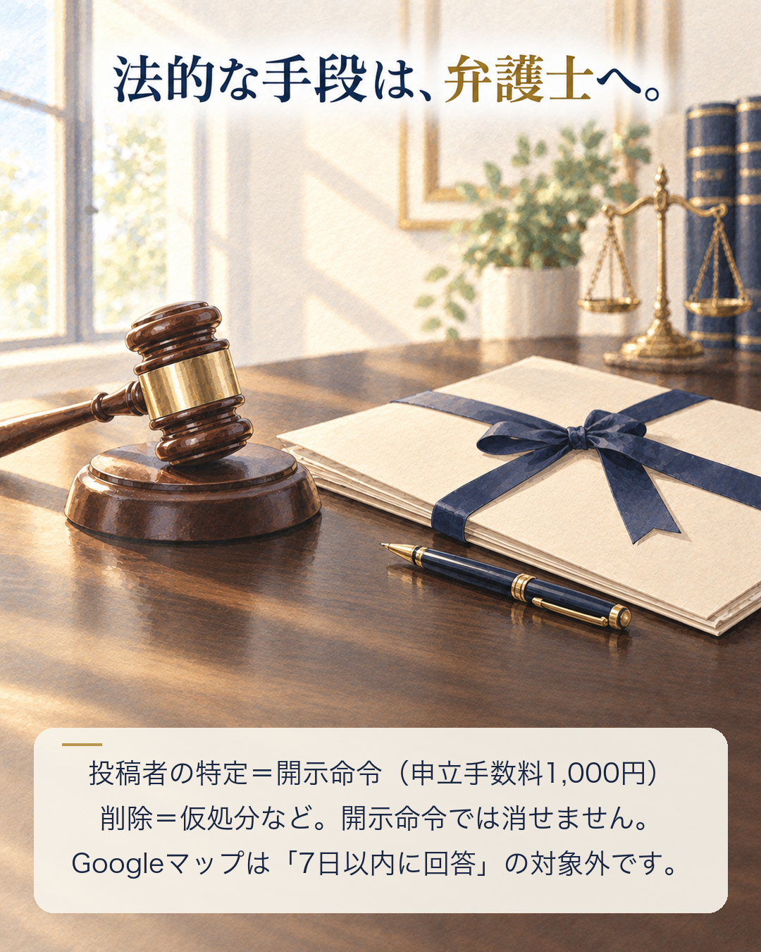 発信者情報開示命令と削除の仮処分は弁護士へ